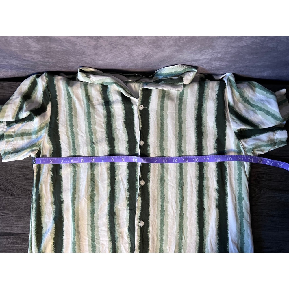 Original Paperbacks Striped Watercolor Collar Resort Men's Large Vacation - Picture 7 of 8